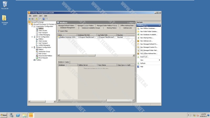 Exchange Management Console