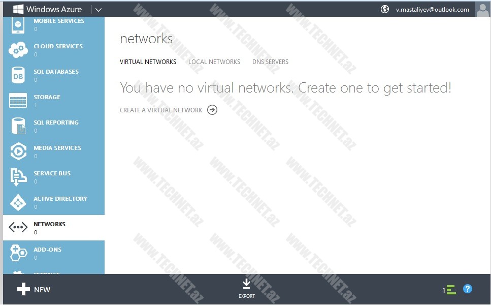Windows Azure Vitual Network 1