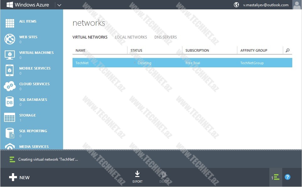 Windows Azure Vitual Network 5
