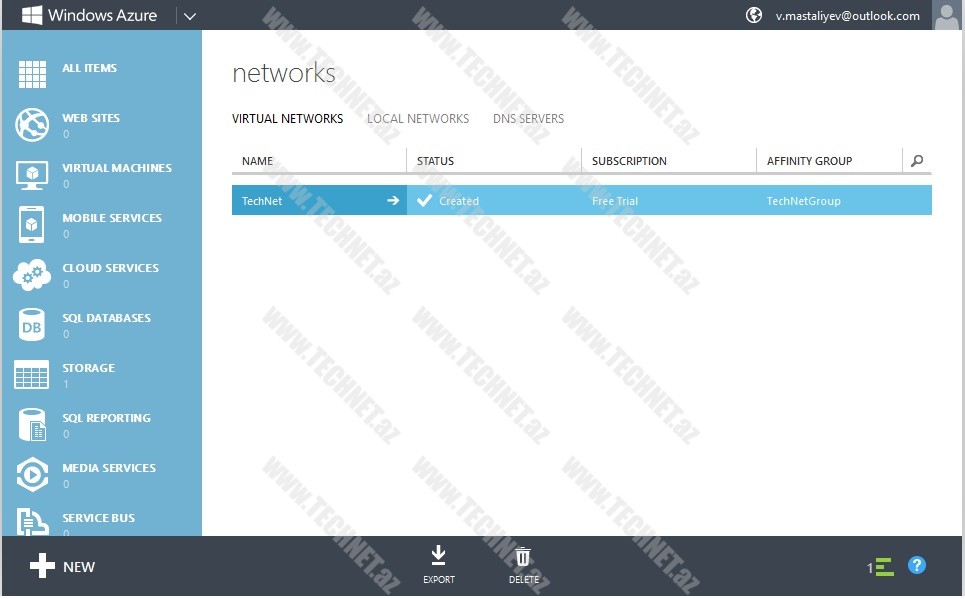 Windows Azure Vitual Network 6