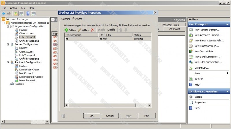 Anti-Spam configuration8
