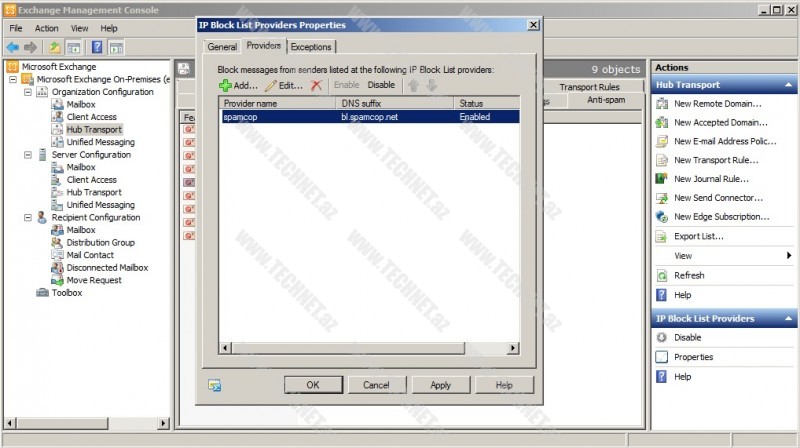 Anti-Spam configuration9