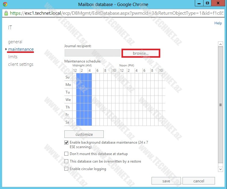 Exchange Server 2013 “Journal rules”