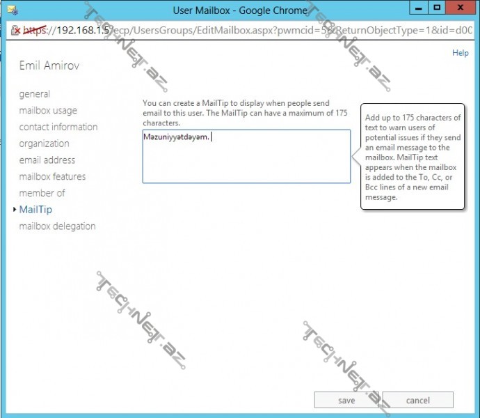 Manage user mailboxes17