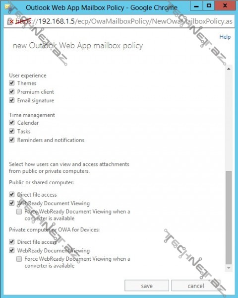 OWA policies5