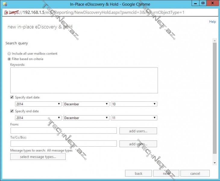 in-place eDiscovery & hold5