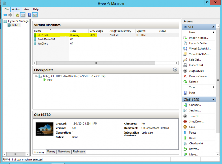 Remote Desktop Virtualization Host